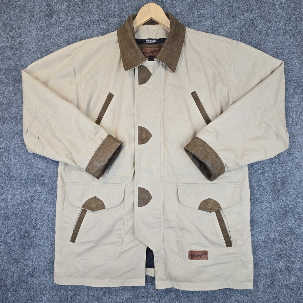 Wrangler Tan and Brown Barn Jacket, Chore Coat